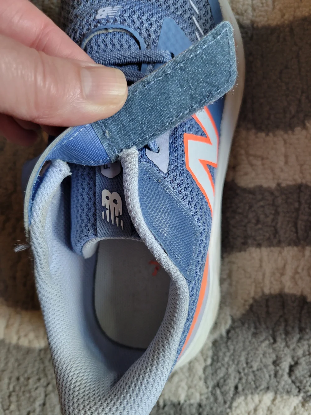 New Balance Kids' Fresh Foam 625 Blue and Orange Athletic Running Shoes Size 2